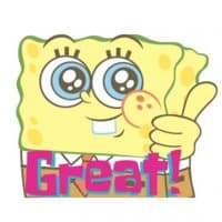 «Adorable Little SpongeBob SquarePants @Nekosticker» sticker set