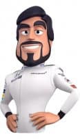 «Funny F1» sticker set