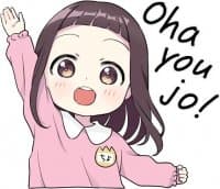 «A little girl Sticker (Menhera-chan Style) ENG :: @line_stickers» sticker set