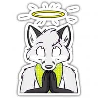 «WhiteFox» sticker set