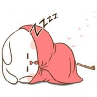 «Puffy Bear and Rabbit PUDEL» sticker set