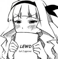 «lewd by bunny» sticker set