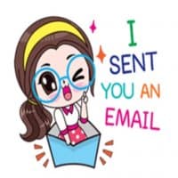 «Boobib office girl @InTheNameOfMoon» sticker set