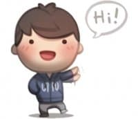«HJS Lovely Boy» sticker set