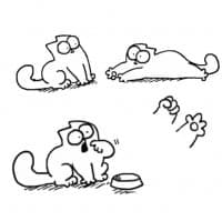 «simonscat» sticker set