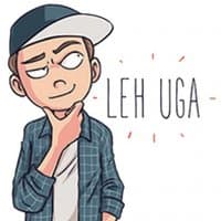 «Kekinian» sticker set
