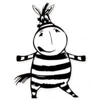 «Zebra Telecom» sticker set