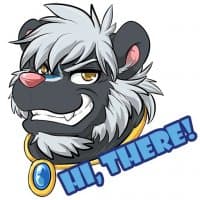 «Bluedude_skunk» sticker set
