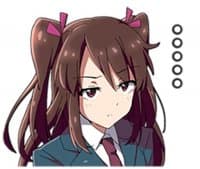 «TsundereGirlandtheglassesBySamanSensei(copyrightedtoLINE)» sticker set