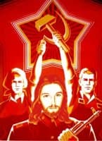 «Communist Jesus» sticker set