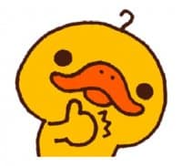 «duckie» sticker set