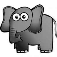 «Elephant» sticker set