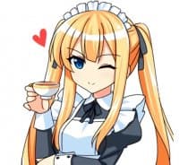 «Maid Girlfriend» sticker set