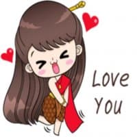 «Boobib Retro Girl @InTheNameOfMoon» sticker set