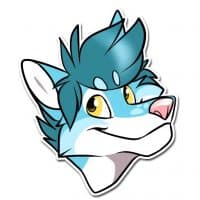 «Fluke the Husky» sticker set