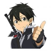 «Sword art online LINE stickers» sticker set