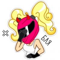 «Motogirl» sticker set