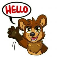 «Mock the bear cub – By tropicana» sticker set