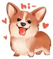 «Corgi» sticker set