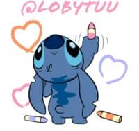 «Stitch» sticker set