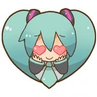 «Hatsune Miku All Together» sticker set
