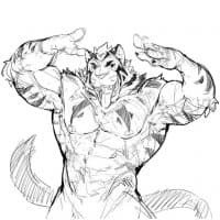 «Kemono Tigers» sticker set