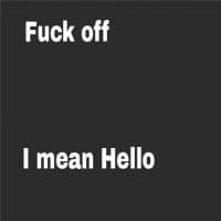 «Fuck off i mean?:|» sticker set