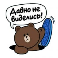«Line» sticker set
