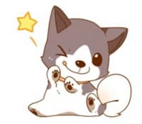 «Chibi inu» sticker set