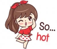 «Boobib – Hot Summer» sticker set
