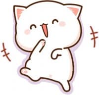 «Mochi Mochi Peach Cat :: @line_stickers» sticker set