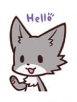 «furry by yamame» sticker set