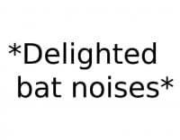 «Bat Noises» sticker set