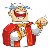«Pope» sticker set
