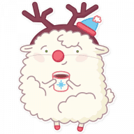 «Cute Sheep» sticker set