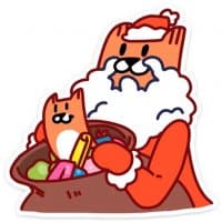 «С Новым Лисом! :: @TgSticker» sticker set