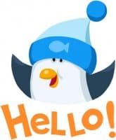 «Penguins» sticker set