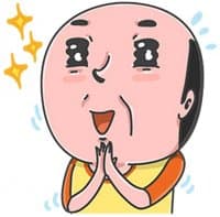«Mr. Baldy and Friends» sticker set