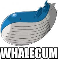 «Whalecum» sticker set