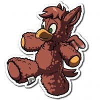 «MegaVore Plushies!» sticker set