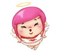 «Cupid Q» sticker set