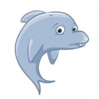 «dolphin» sticker set