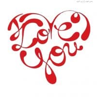 «Love» sticker set