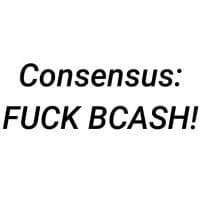 «Fuck Bcash» sticker set