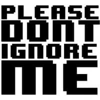 «Ignore» sticker set