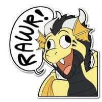 «Luke Mortora – the Banana Dragon» sticker set