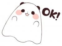 «Yururin panda Halloween !» sticker set