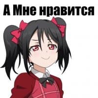 «Anime» sticker set