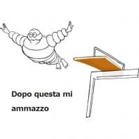 «Omino Michelin ubriaco» sticker set