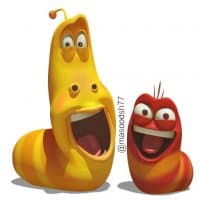 «larva v2» sticker set